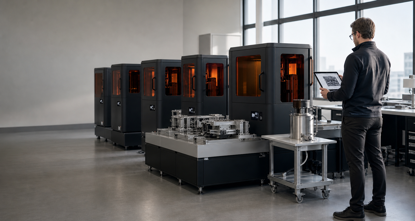 B9X Printers on Custom Platform