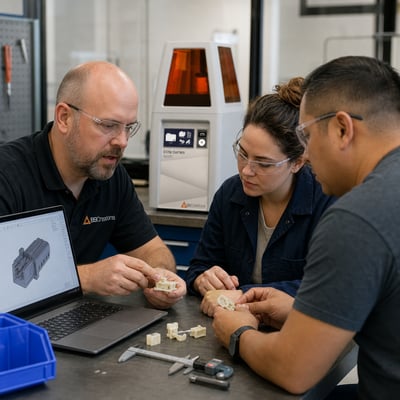 Collaborative Technical Consultation with Resin Parts