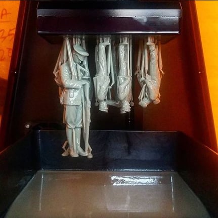 3d printed model making models in gray resin on b9 core series b9creations