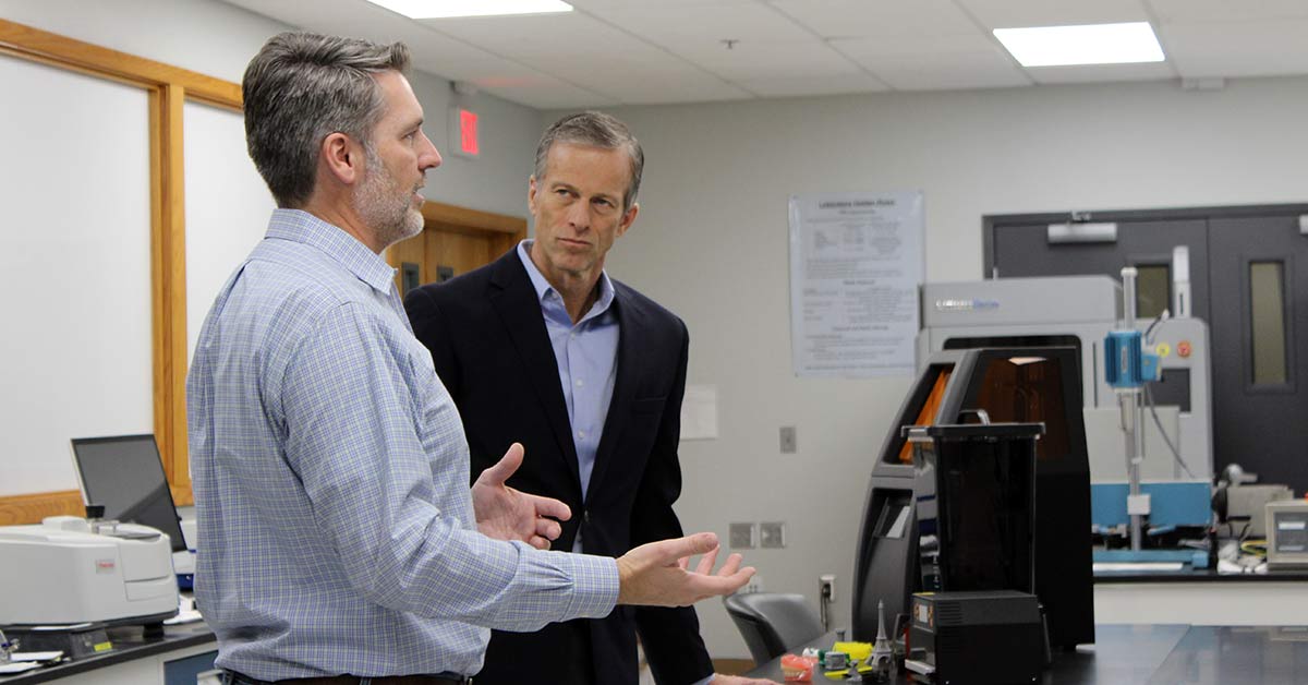 Senator John Thune visits Rapid City — praises local tech company